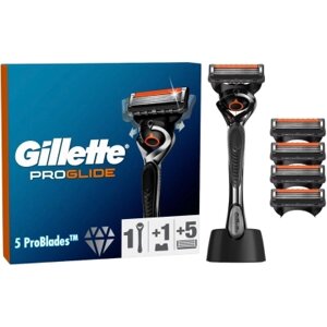 Бритва Gillette Fusion ProGlide з 5 змінними картриджами + Підставка (8700216357227)