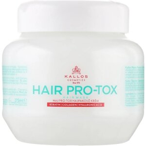 Маска для волосся Kallos Cosmetics Hair Pro-Tox Відновлювальна з кератином, колагеном і гіалуроновою кислотою 275 мл