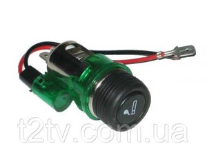 Прикурювач із гніздом з підсвічуванням 12V K-5117