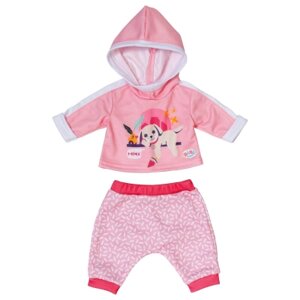 Аксесуар до ляльки Zapf Набір одягу для ляльки Baby Вorn - Рожевий спортивний костюм (837313)