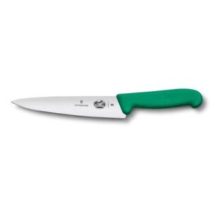 Кухонний ніж Victorinox Fibrox обробний 19 см, зелений (5.2004.19)