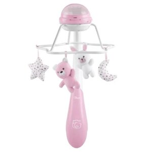 Мобіле Chicco проектор на ліжечко 3 в 1 "Райдуга" рожевий (11041.10)