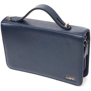 Сумка Canpellini З натуральної шкіри Синя (21568)