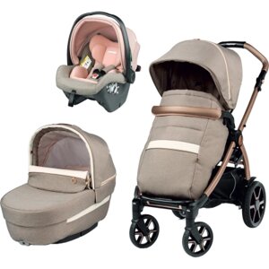 Коляска Peg-Perego 3в1 Book Mon Amour SLK, рожеве золото (PACK-BOOK31SLK0011)