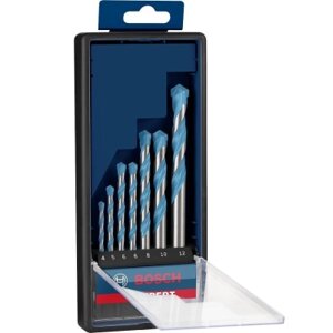 Набір свердл Stanley Expert MultiConstruction по металу CYL-9, 4/5/6/6/8/10/12 мм, 7 шт. (2.608.900.647)