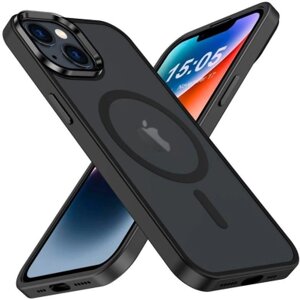 Чохол до мобільного телефона 2E Basic Apple iPhone 15 Soft Touch MagSafe Cover Black (2E-IPH-15-OCLS-BK)