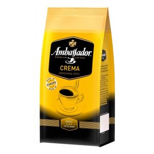 Кава Ambassador в зернах 1000г пакет, "Crema" (am. 52081)