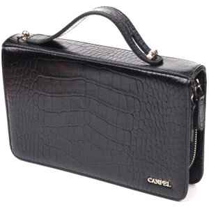 Сумка Canpellini З натуральної шкіри Чорна (21570)