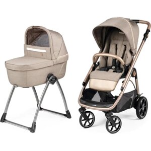Коляска Peg-Perego 2 в 1 Veloce Belvedere з підставкою до люльки (Mon Amour) (PACK-VEL2100000011)