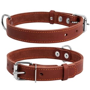 Нашийник для тварин Collar одинарний Ш 35 мм Д 48-63 см коричневий (02736)