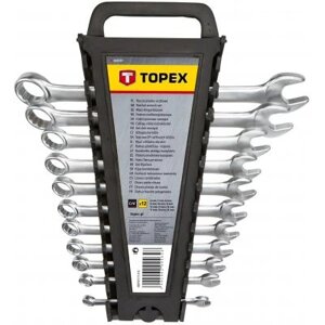 Набір інструментів Topex ключів комбінованих 6-22 мм, 12 шт. (35D757)