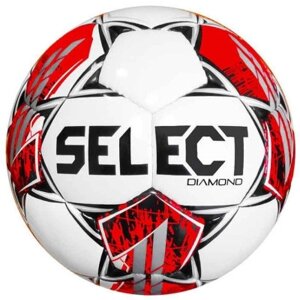 Мяч футбольний Select Diamond v23 біло-червоний Уні 5 (5703543317134)
