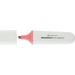 Маркер Centropen текстовий Highlighter Style 1-4,6 мм клин. пастельний рожевий (6252/56)