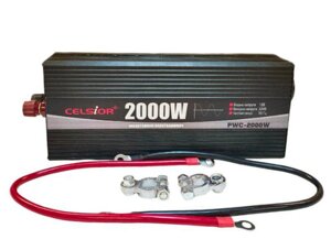 Перетворювач напруги 12V-220V 2000W Celsior PWC-2000W чистий сінус