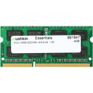Модуль памяті для ноутбука SoDIMM DDR3 4GB 1333 MHz Essentials Mushkin (991647)