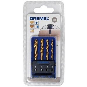 Набір свердл Dremel 3, 4, 5, 6 мм по дереву (2.615.063.6JA)