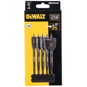 Набір свердел DeWALT пір'яних по дереву в касеті EXTREME IMPACT, 6 шт (DT70834)