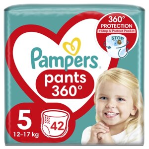 Підгузки Pampers трусики Pants Розмір 5 (12-17 кг) 42 шт. (8006540068960)