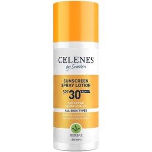 Засіб від засмаги Celenes Sunscreen Spray Lotion SPF30+ Сонцезахисний спрей-лосьйон 150 мл (7350104249410)