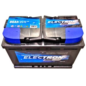 Акумулятор автомобільний ELECTRON AGM AGM 80Ah Ев (-/+) (840EN) (580901084)