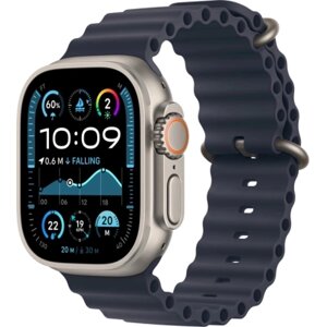 Смарт-годинник Apple Watch Ultra 2 2024 GPS + Cellular 49mm Natural Titanium Case with Navy Ocean Band (MX4D3UL/A)