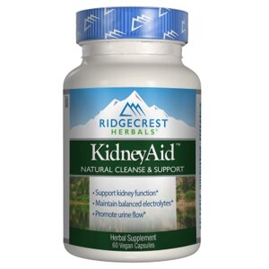 Трави Ridgecrest Herbals Комплекс для підтримки Функції нирок, KidneyAid, RidgeCrest Herbals, RDH-00168)
