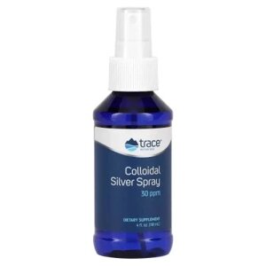 Вітамінно-мінеральний комплекс Trace Minerals Коллоидное серебро, Colloidal Silver Spray, 118 мл (TMR-00319)