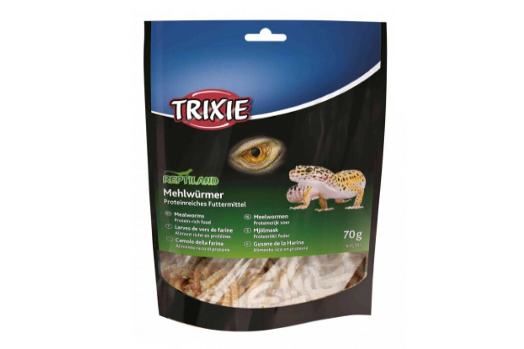Борошняний хробак сушений Trixie для рептилій, гризунів та інших ссавців 70г від компанії Шіпістік Shipistik - фото 1