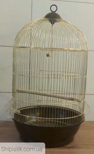 Клітка кругла, простора для різних папуг і інших птахів Ф40х70 см