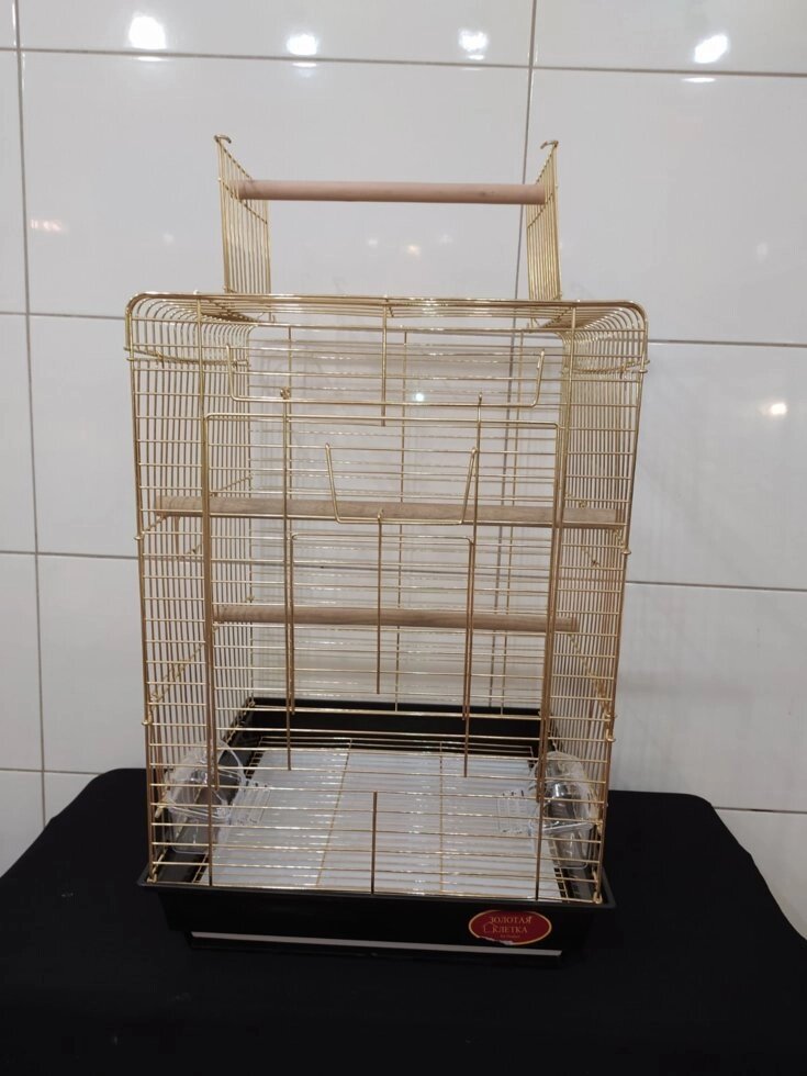 Клітка з Присад для дрібних папуг, сов та інших птахів 40х40х59 см від компанії Шіпістік Shipistik - фото 1