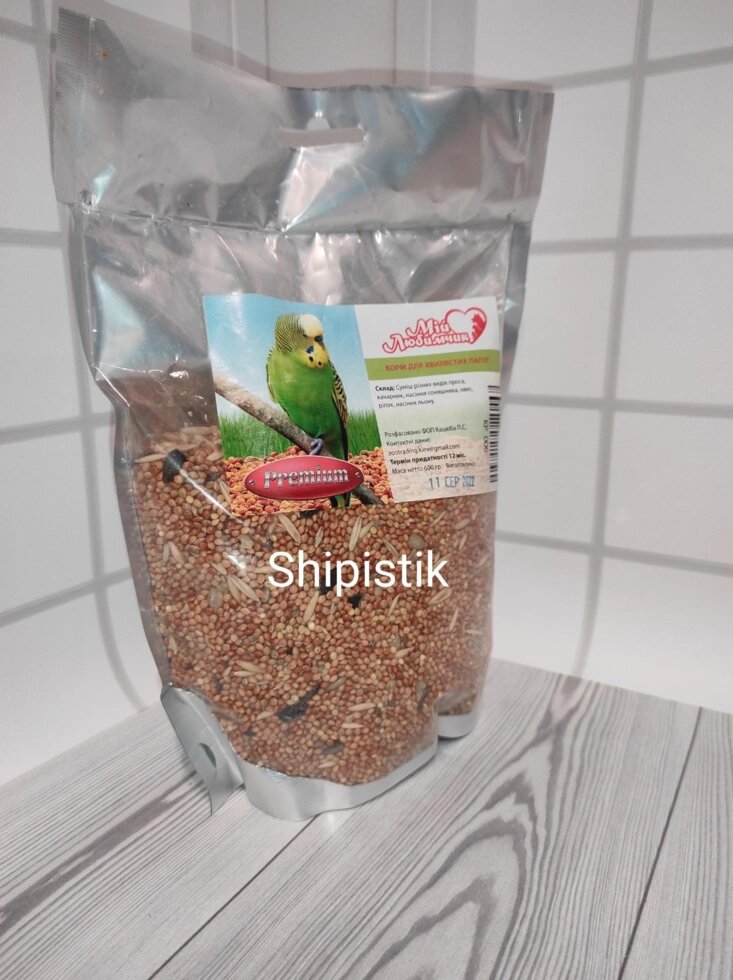 Корм для хвилястих папуг  600 грам від компанії Шіпістік Shipistik - фото 1