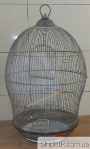 Круглая, просторная клетка для попугаев, сов и других птиц Ф49х76 см