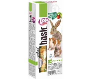 Ласощі для гризунів та кроликів з яблуком LoLo Pets