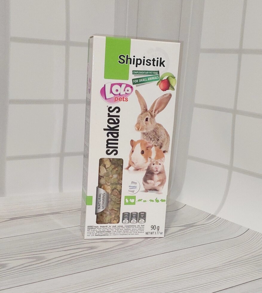 Лакомства для грызунов и кроликов с яблоком LoLo Pets ##от компании## Шипистик Shipistik - ##фото## 1