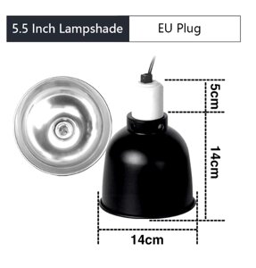 Плафон 5,5-дюймовий купол для рептилій, світильник для рептилій в тераріум