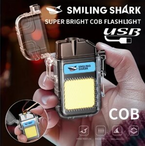 Електронна запальничка-брелок 9258 USB з ліхтариком