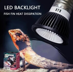 UVA лампа UVB 5.0 LED рептилій, амфібій, папуг та гризунів