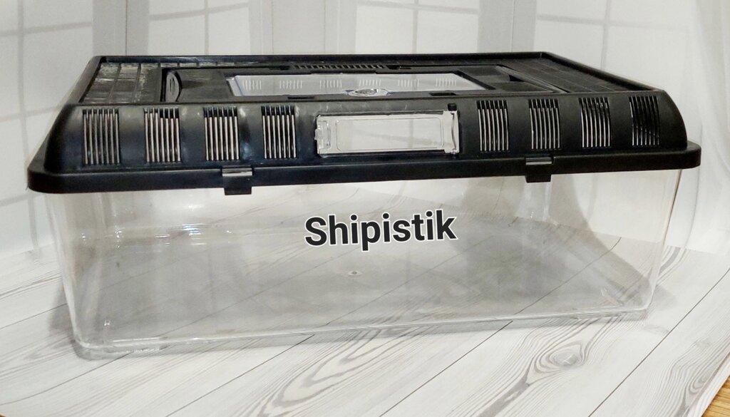 Пластиковий тераріум для утримання та транспортування рептилій 41*16*25 від компанії Шіпістік Shipistik - фото 1