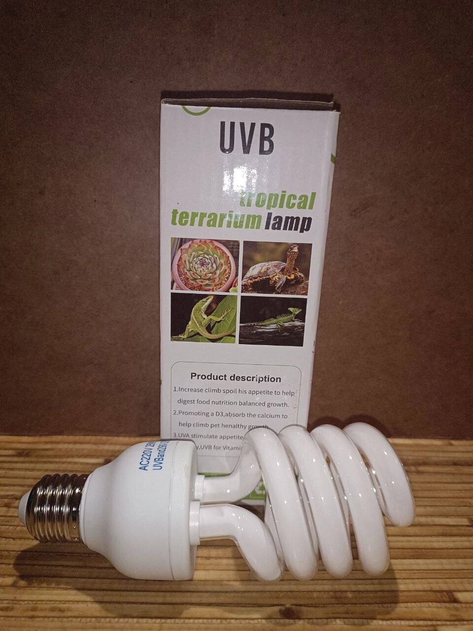 Ультрафіолетова лампа для пустельних рептилій 10ка на 13 w від компанії Шіпістік Shipistik - фото 1