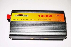 Перетворювач напруги - інвертор KONNWEI 12v-220v 1000W