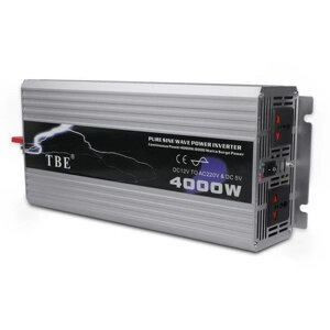 Інвертор перетворювач напруги 12 в - 220 4000W -8000W Pure Sine Wave 4000 TBE чистий синус
