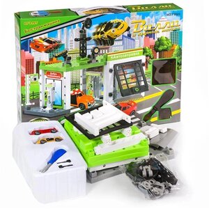 Конструктор - трек гараж СТО з інструментами автозаправка Віллі і круті тачки