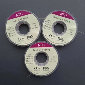 Пружина відчиняюча NiTi Protect в мотку 914 мм