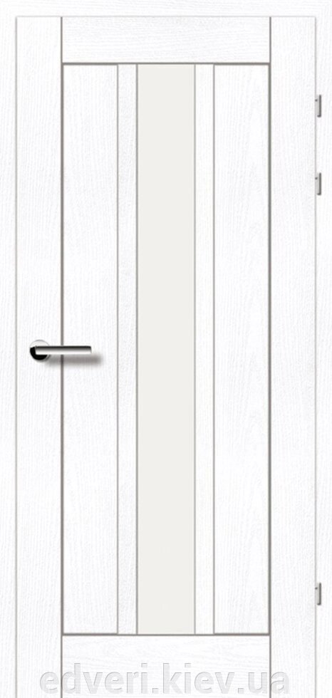 Двері 19.25 Брама ясен альпійський скло Сатин від компанії E-dveri - фото 1