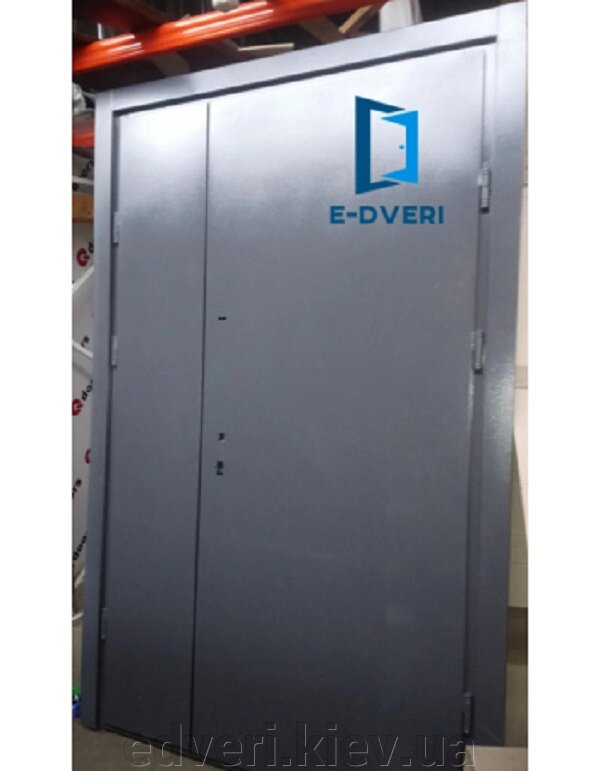 Двері Форт-М Метал/Метал Техно 3 антрацит 1200*2050 від компанії E-dveri - фото 1