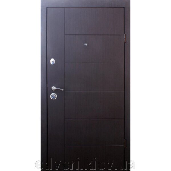Двері Qdoors Арізона Еталон Венге Темний/Венге Ванільний (860/960) від компанії E-dveri - фото 1
