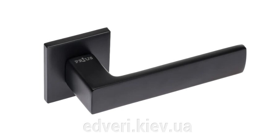Дверні ручки Prius Кватро А422 R78 FB чорний матовий від компанії E-dveri - фото 1