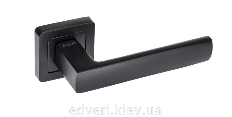 Дверні ручки Prius Палма 57 583 FB чорний матовий від компанії E-dveri - фото 1