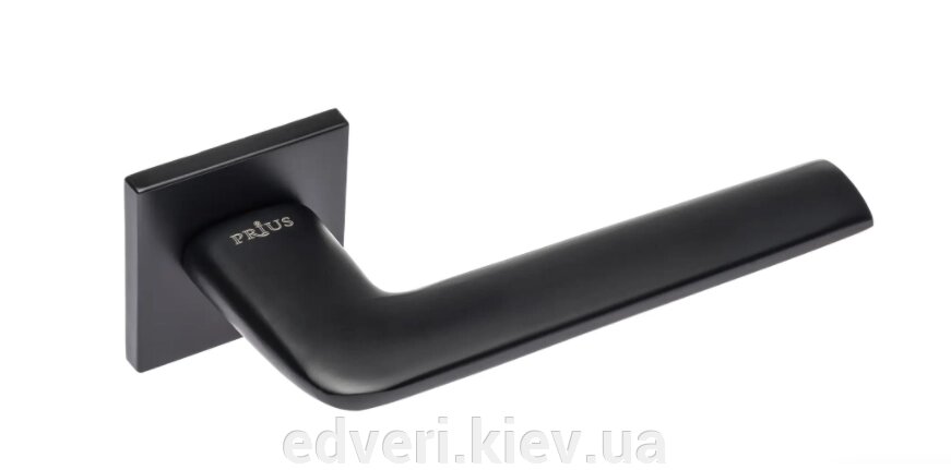 Дверні ручки Prius Слім А440 R78 FB чорний матовий від компанії E-dveri - фото 1