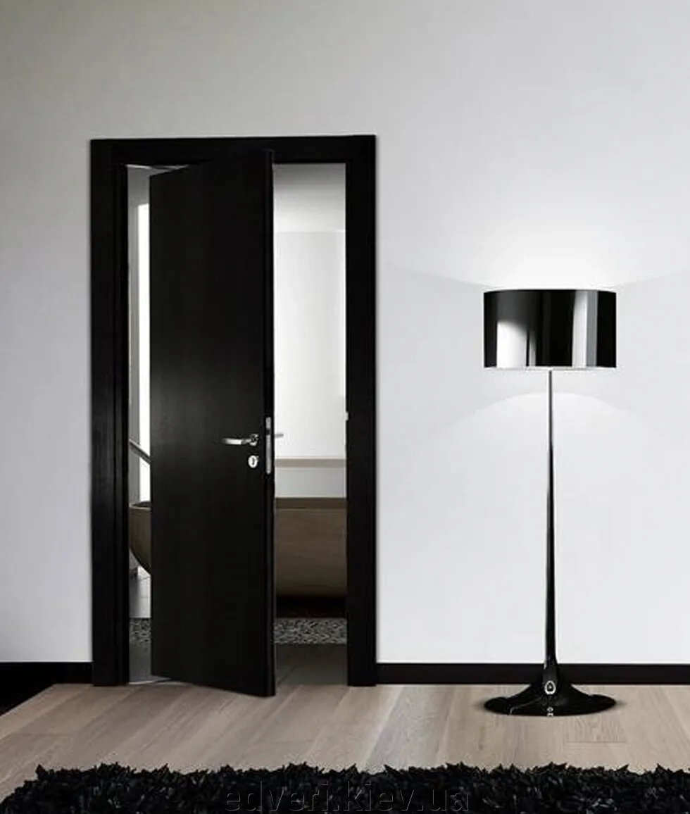 Комплект фурнітури Ergon Living T. E., LA (ширина дверей) = 81,5 см колір: чорний від компанії E-dveri - фото 1